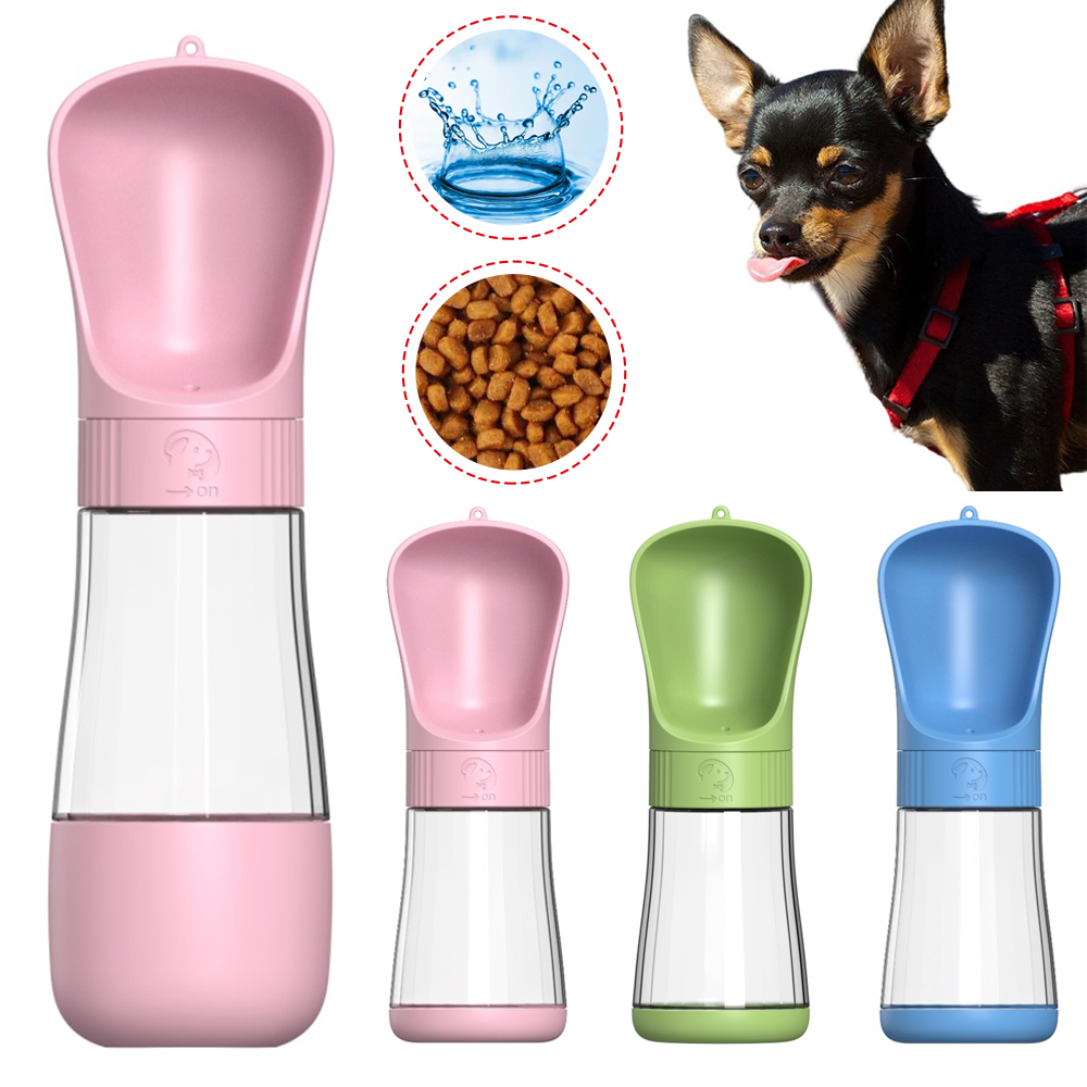 Pet Supplies Hours - 2 in 1 bottiglia d'acqua portatile