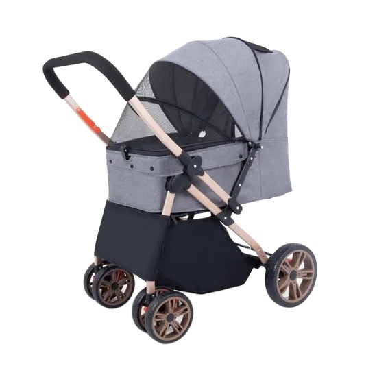 Pet Stroller Carrier - Passeggino Pieghevole di Alta Qualità per