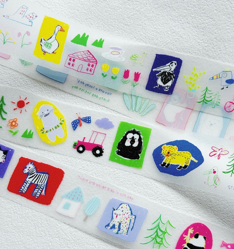 Pet Supplies Zoo - Nastri Washi in PET con animali