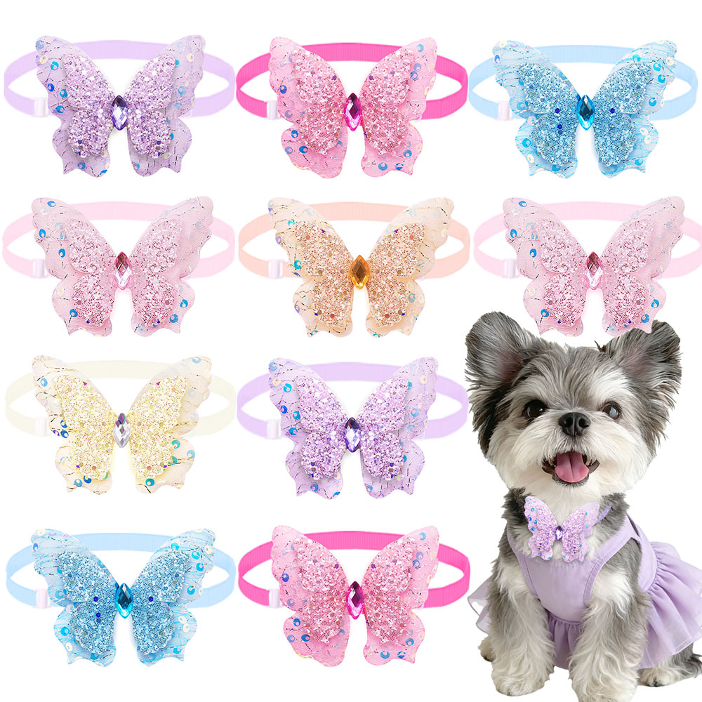 Pet Supplies Hours - 50 Pezzi Papillon per Cani, Collari