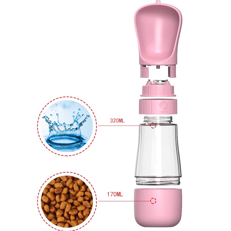 2 in 1 bottiglia d'acqua porta - Pet Supplies Hours recensione e prezzo