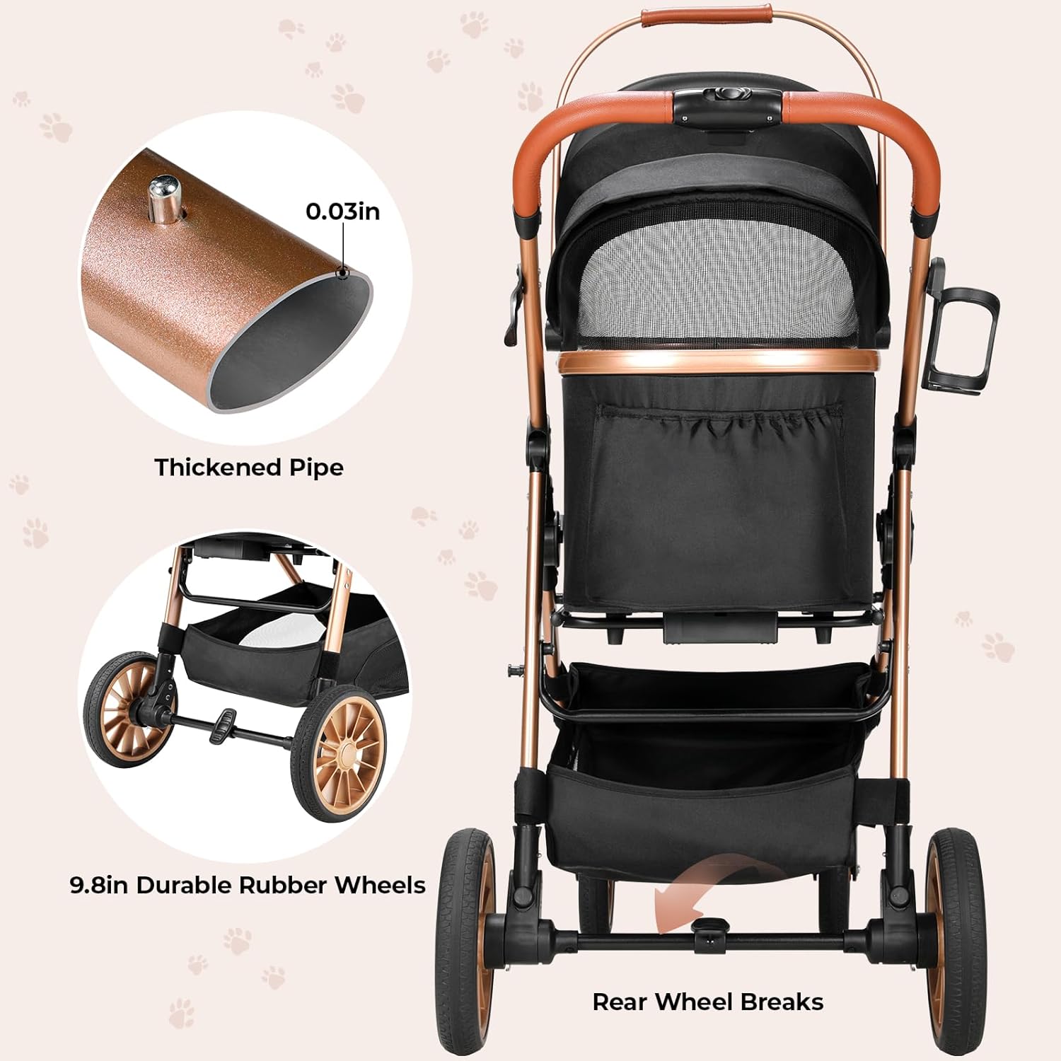 Passeggino pieghevole per cani - Pet Stroller Carrier recensione e prezzo