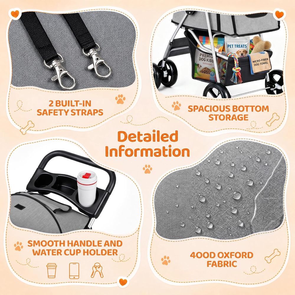 Passeggino per Animali Domesti - Pet Stroller Carrier recensione e prezzo