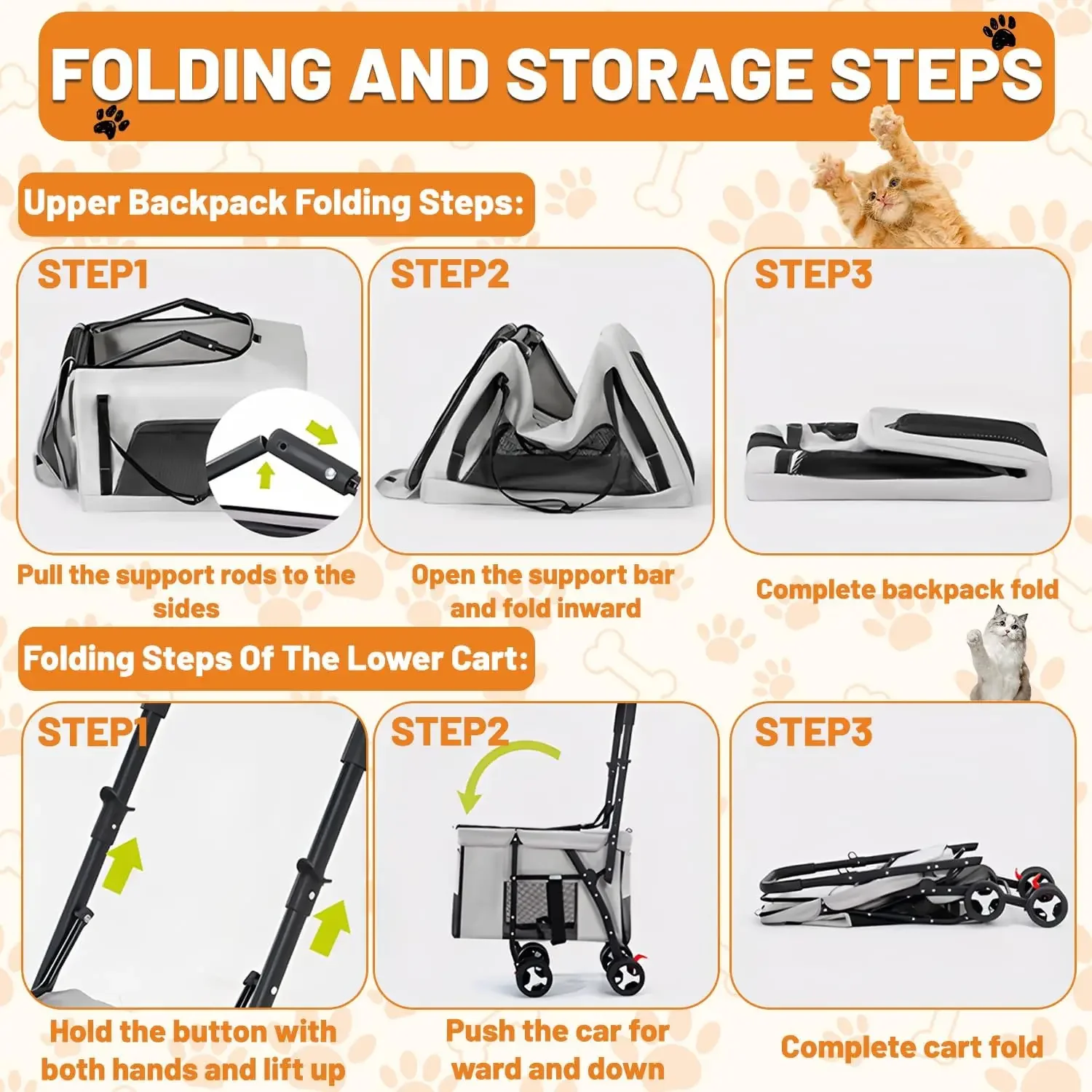 Passeggino Doppio per Animali  - Pet Stroller Carrier recensione e prezzo