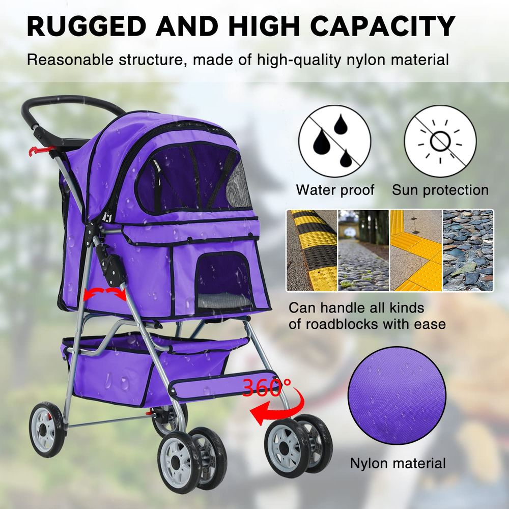 Passeggino per Gatti con Ruote - Pet Stroller Carrier recensione e prezzo