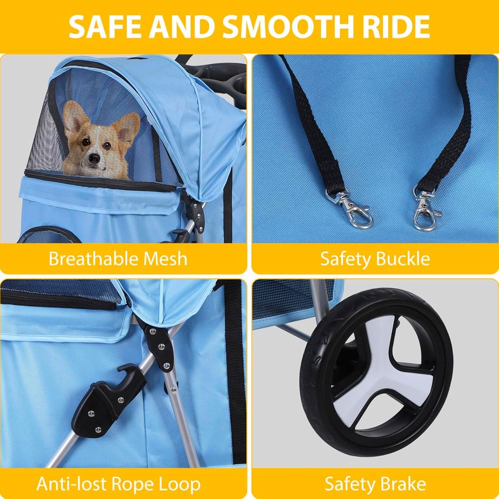 Passeggino per Cani e Gatti a  - Pet Stroller Carrier recensione e prezzo